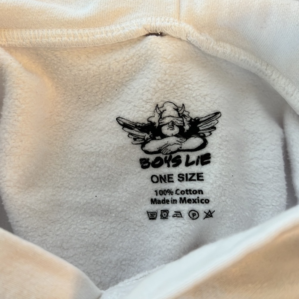 BOYS lIE / Metal Hoodie in white - Picture 9 of 10